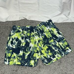 The North Face Swim Trunks Mens Classic Hybrid Flash Dry Green Floral XL